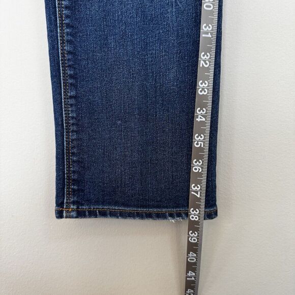 Gap Jeans Womens Size 29 Blue Real Straight Ripped Denim Pockets Zipper - Picture 4 of 6